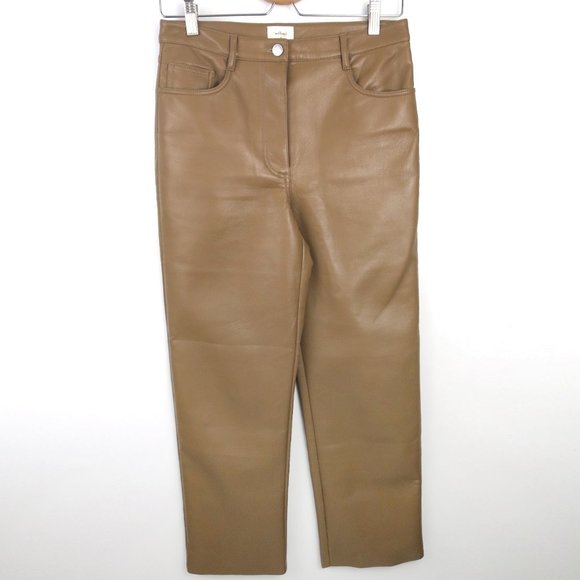 Wilfred Melina Cropped Vegan Leather Pant Size 6 - Picture 8 of 13